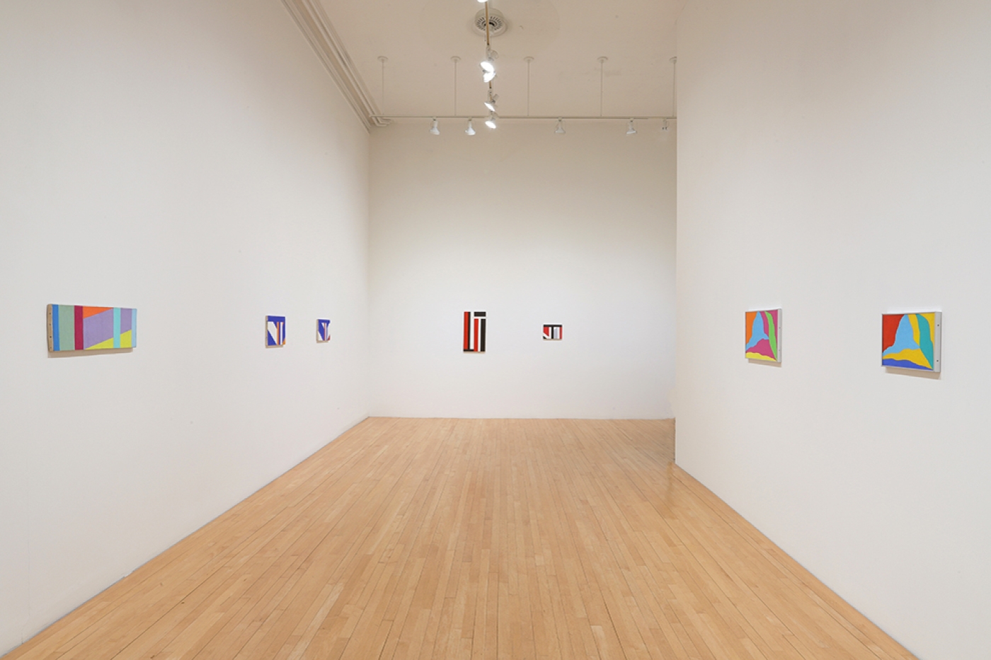 Installation view of Robert Barber paintings