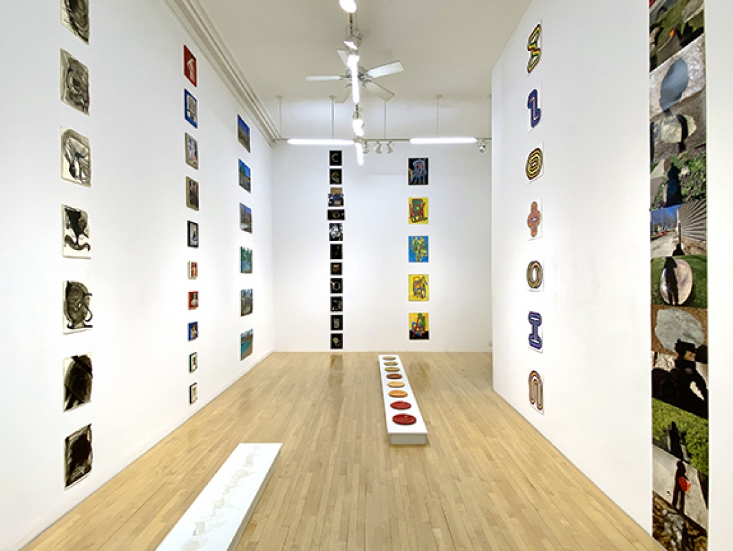 installation view of exhibition of maintaining sanity