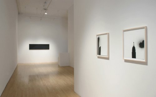 3 works on wall installation view