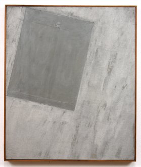 painting of an envelope on whitish ground