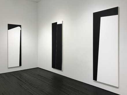 3 paintings black and white