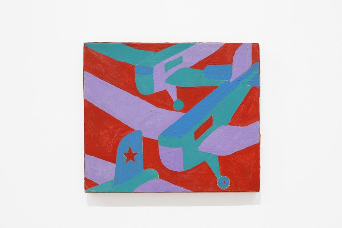 abstract painting of planes