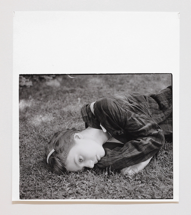 photo of girl on lawn