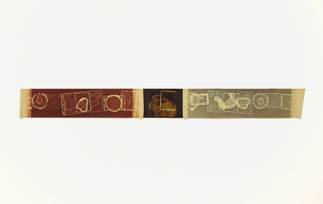 long abstract photogram with circles