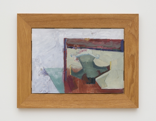 abstract still life with wood frame
