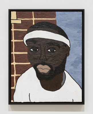 painting of black man with beard