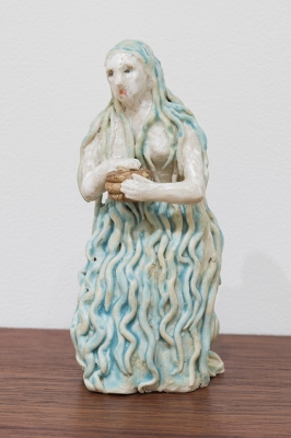 blue hairy figure