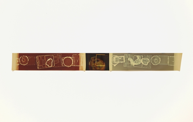 long abstract photogram with circles