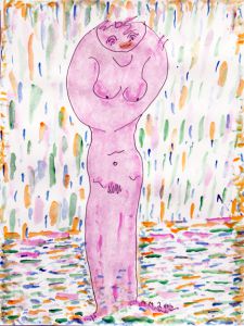 pink purple figure