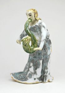 Mary Carlson - Exorcism woman with blue dress green demon