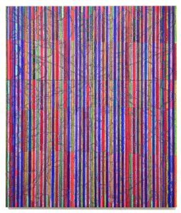 striped abstract painting